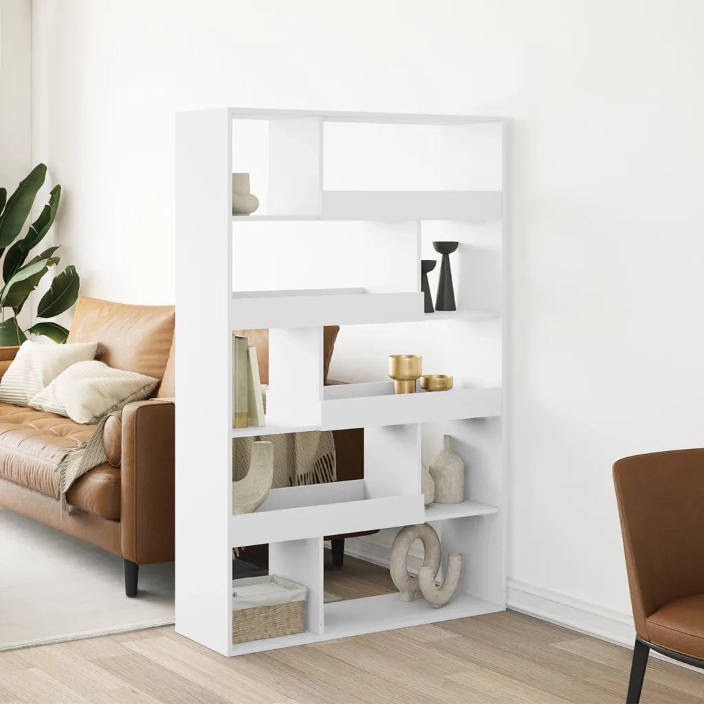 vidaXL Divisorio Stanza Bianco 100x33x156,5 cm in Truciolato