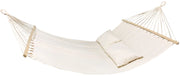 AMACA YOU AND ME BLANCO CON TELO IN COTONE E BASTONI DI SOSTEGNO IN LEGNO