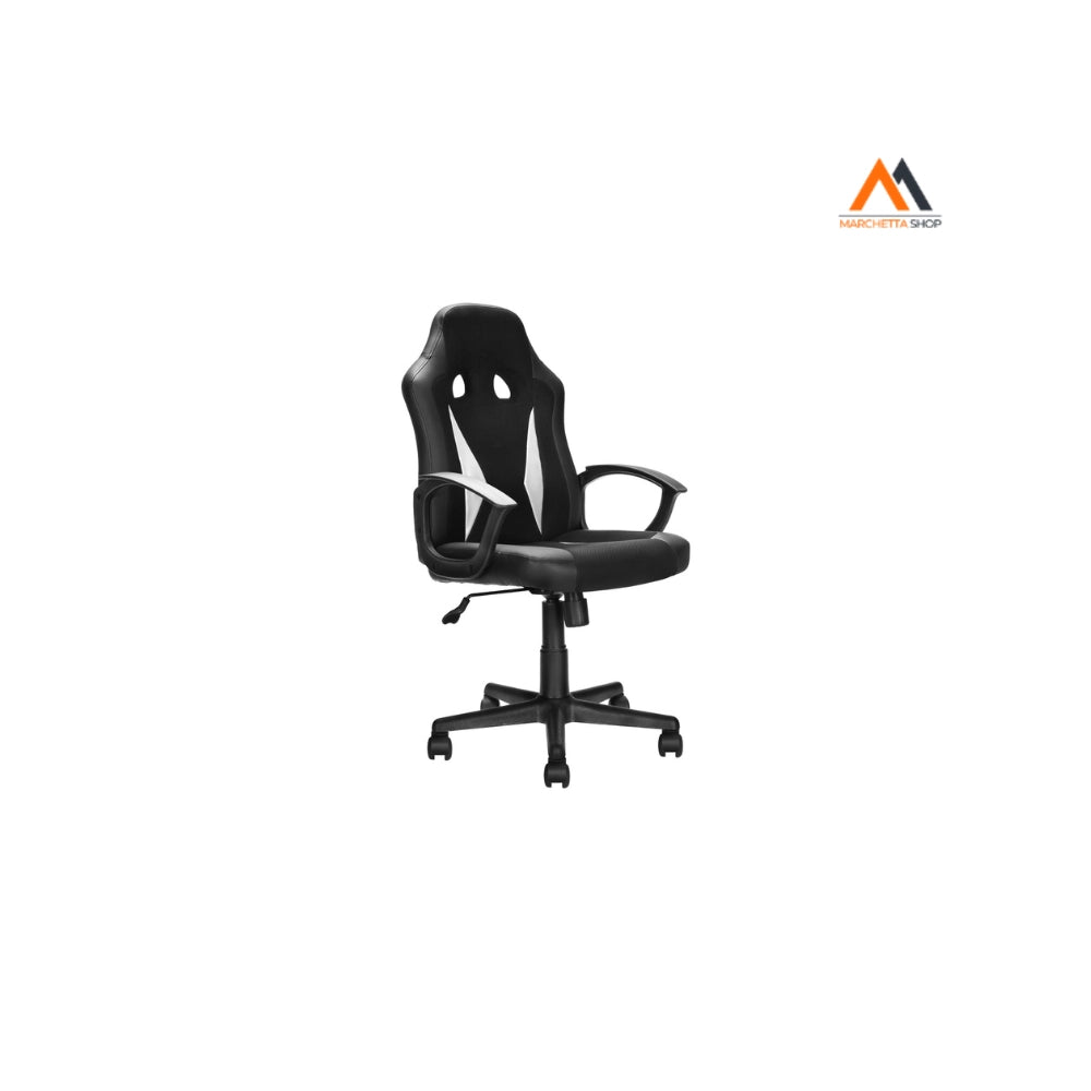 SEDIA DA GAMING nero - cm 60 x 63,5 x h. 98,5 - 108