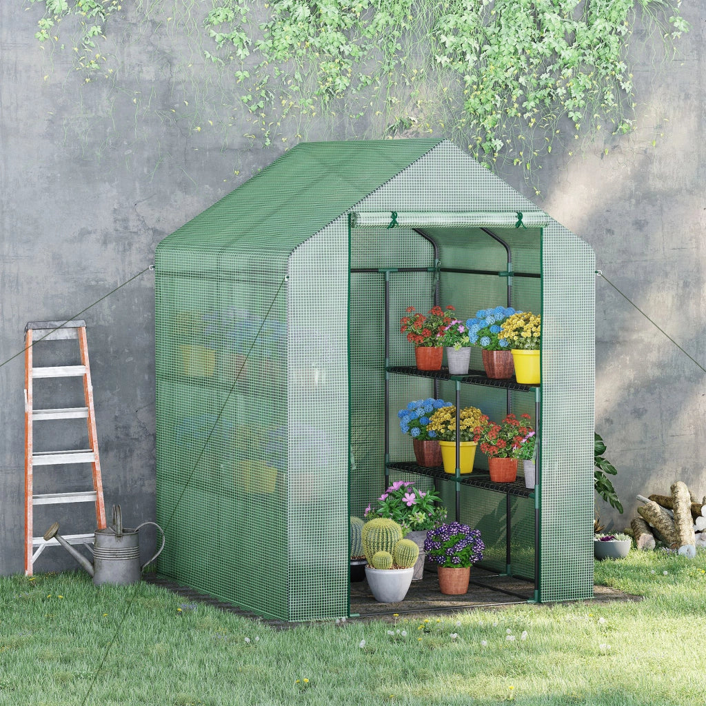 Serra da Giardino con Scaffali ¨C Minimal ¨C Verde 143x138x190 cm