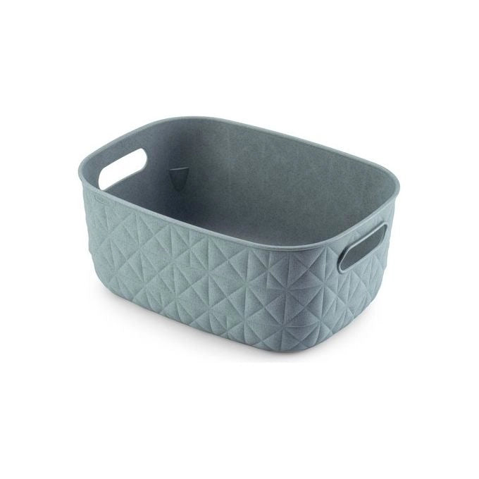 Curver 17212794 Softex Cesta Portaoggetti Small 4L impilabile in plastica riciclata colore Verde Acqua