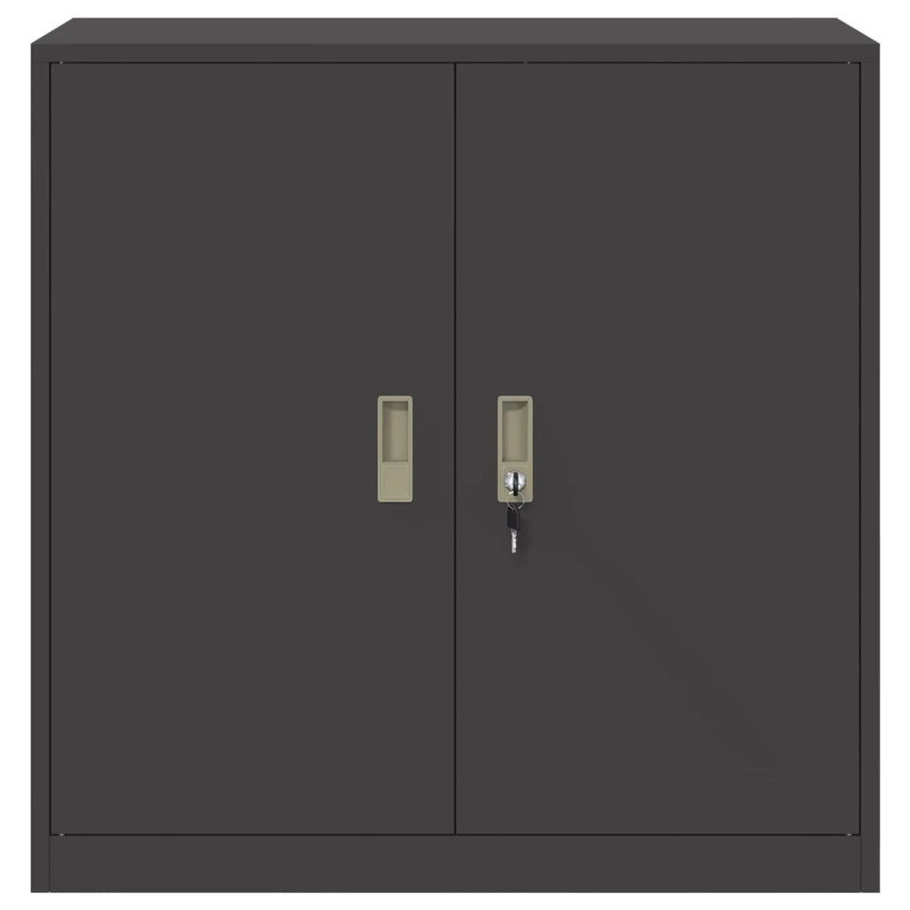 Armadio Nero 90 x 40 x 90 cm Acciaio