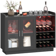 Tavolo da bar con luci LED ¨C Minimal ¨C Nero