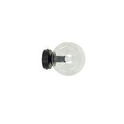 Applique Emibig Rossi nero vetro trasparente 1xE14