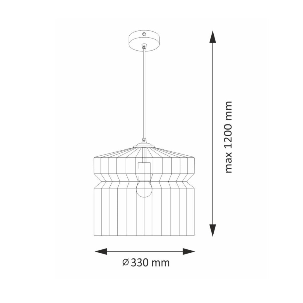 Lampada a sospensione Polux Lagos oro metallo E27 316387