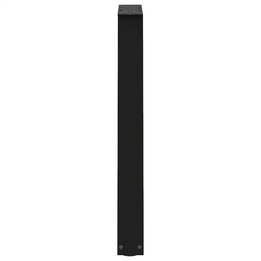Gambe per tavolo da pranzo a forma di V 2 pz nere 60x(72-73,3) cm in acciaio 4012564