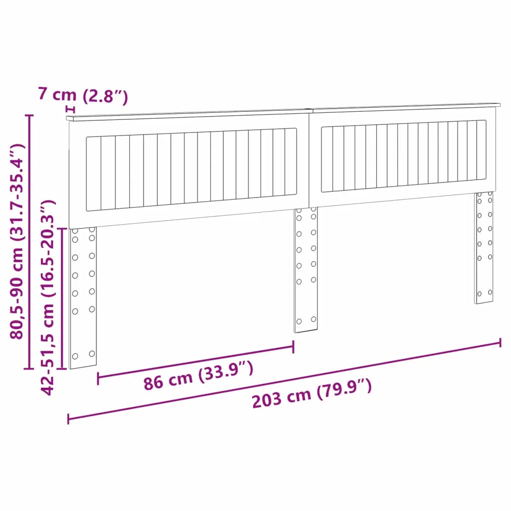 Testiera | Testata Rovere Marrone Legno multistrato