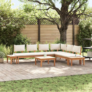 Set Divano da Giardino 4 pcs Marrone e Crema 3356866
