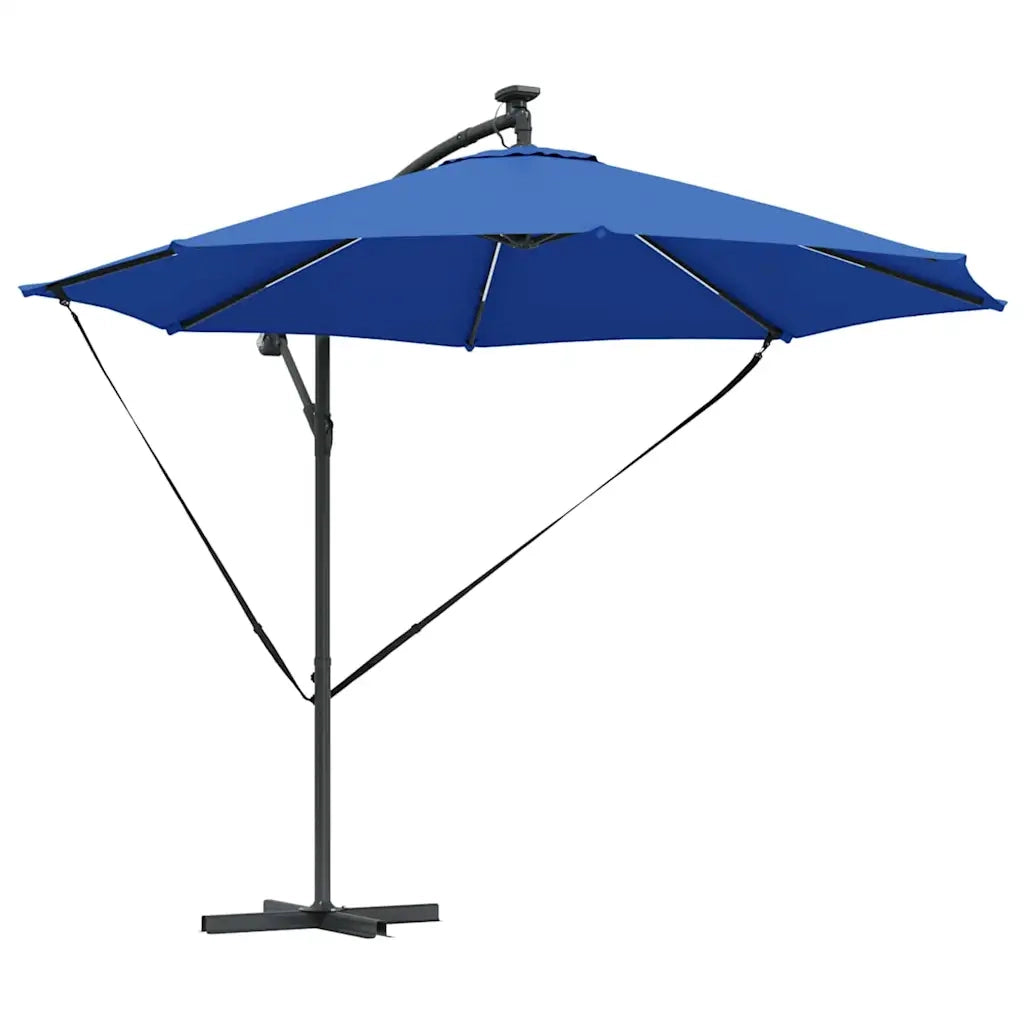 Ombrello | Parasolne Azzurro 294 x 294 x 248 cm Poliestere e Alluminio