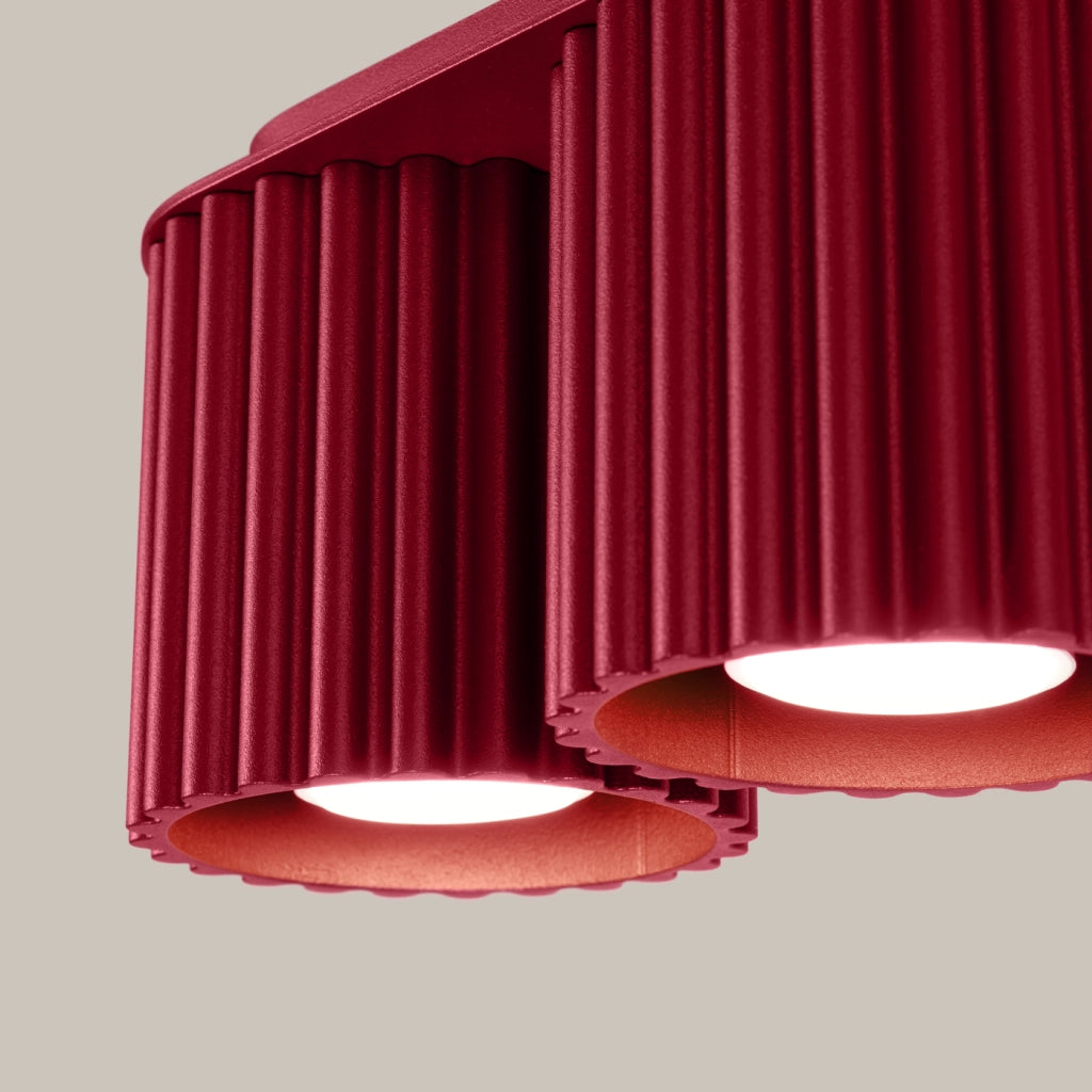 Lampada da soffitto AURA 2 bordeaux GU10