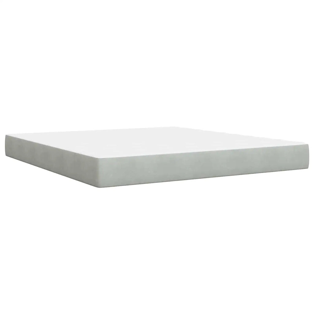 Letto con contenitore LED e materasso Grigio Chiaro 3460146