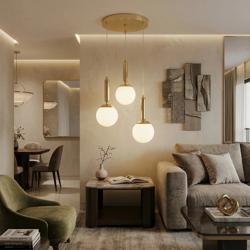 Lampada A Sospensione Da Soffitto G179-3cp Gold
