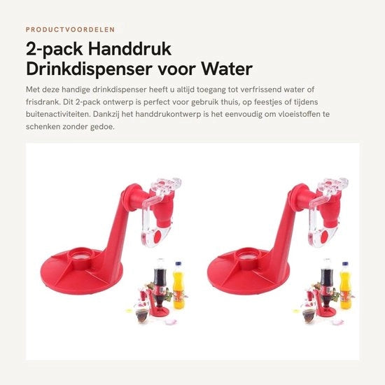 Dispensatore manuale da 2 pezzi per acqua e bibite