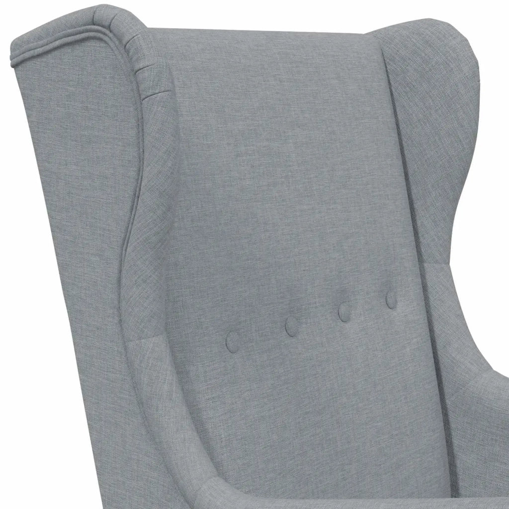 Poltrona Grigio Chiaro Tessuto 42029882