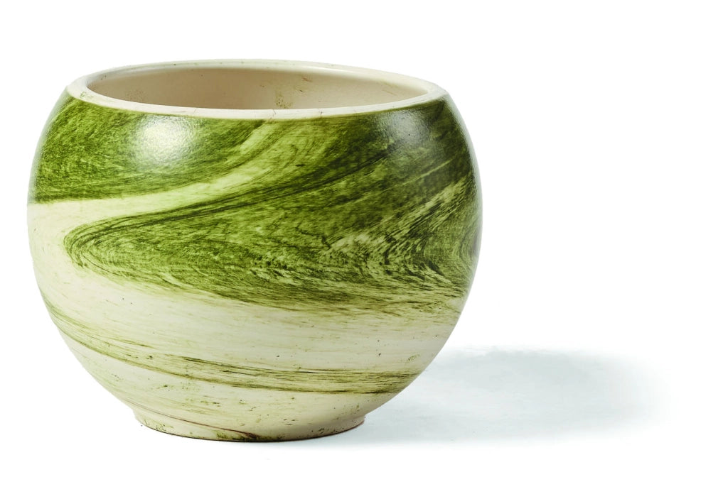 Vaso Ischia Colore: Urano Verde, Materiale: Ceramica