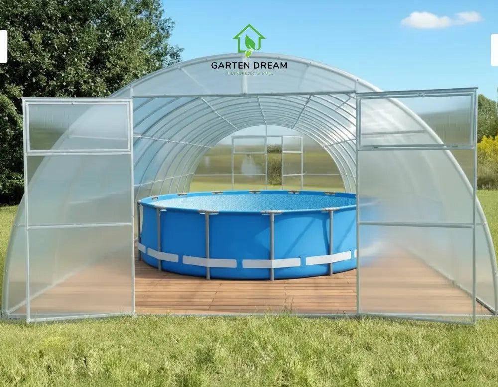 Copertura per Piscina Garten Dream SIGMA 4x8 m con Policarbonato 4 mm