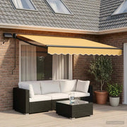 Tenda retrattile manuale con LED Sabbia 3425872