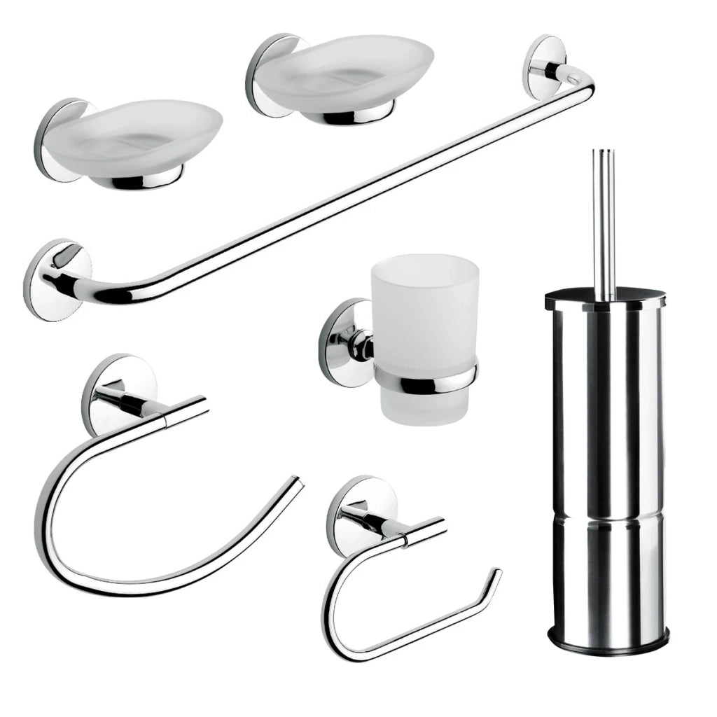 Set accessori bagno 8 pezzi METAF serie OTTO/ONE
