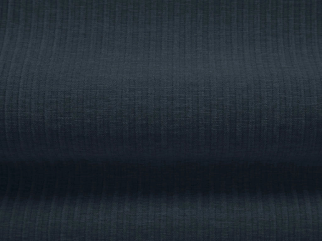 Cosmopolitan Design - Divano sinistro "Arendal" 4 posti in ciniglia con effetto a coste blu scuro 