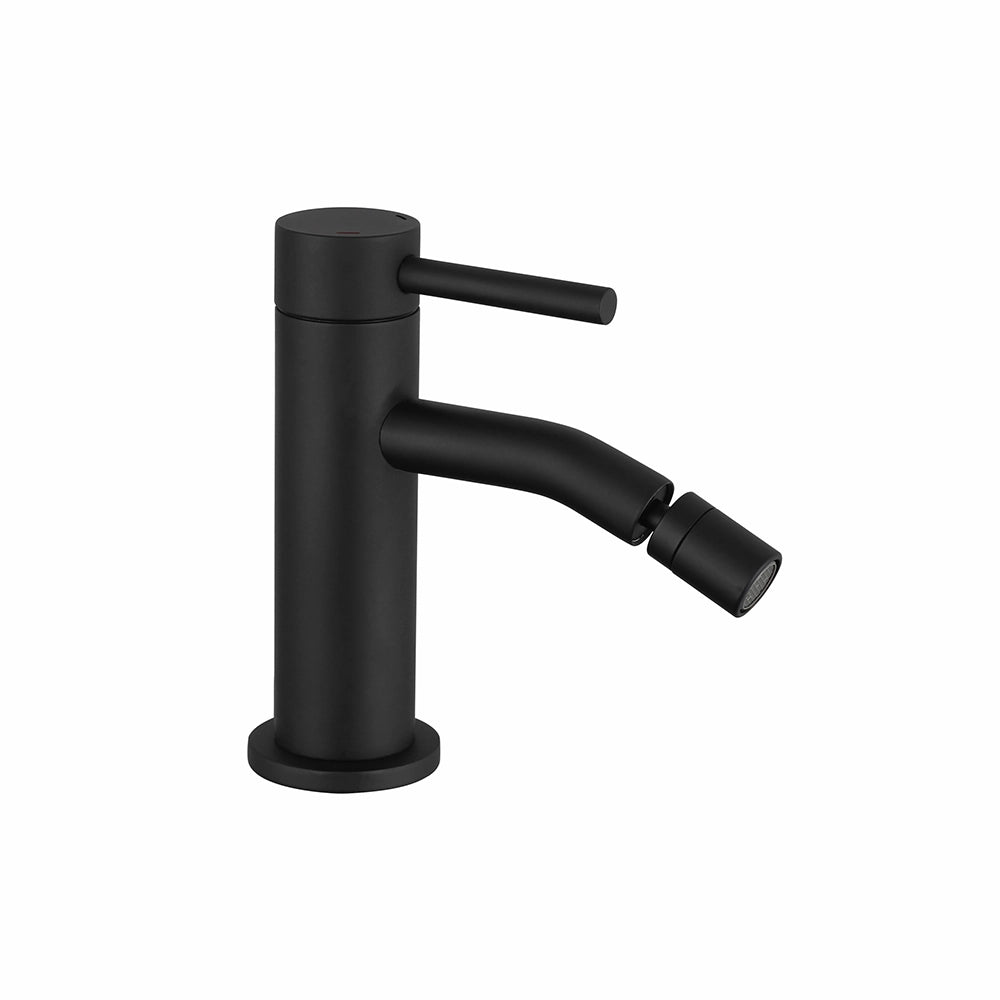 Coppia miscelatori lavabo alto bidet senza scarico slim nero opaco | Bette