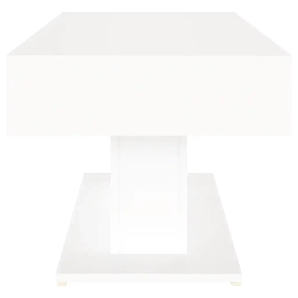 Tavolino da Salotto Bianco 96x50x45 cm in Legno Multistrato 806831
