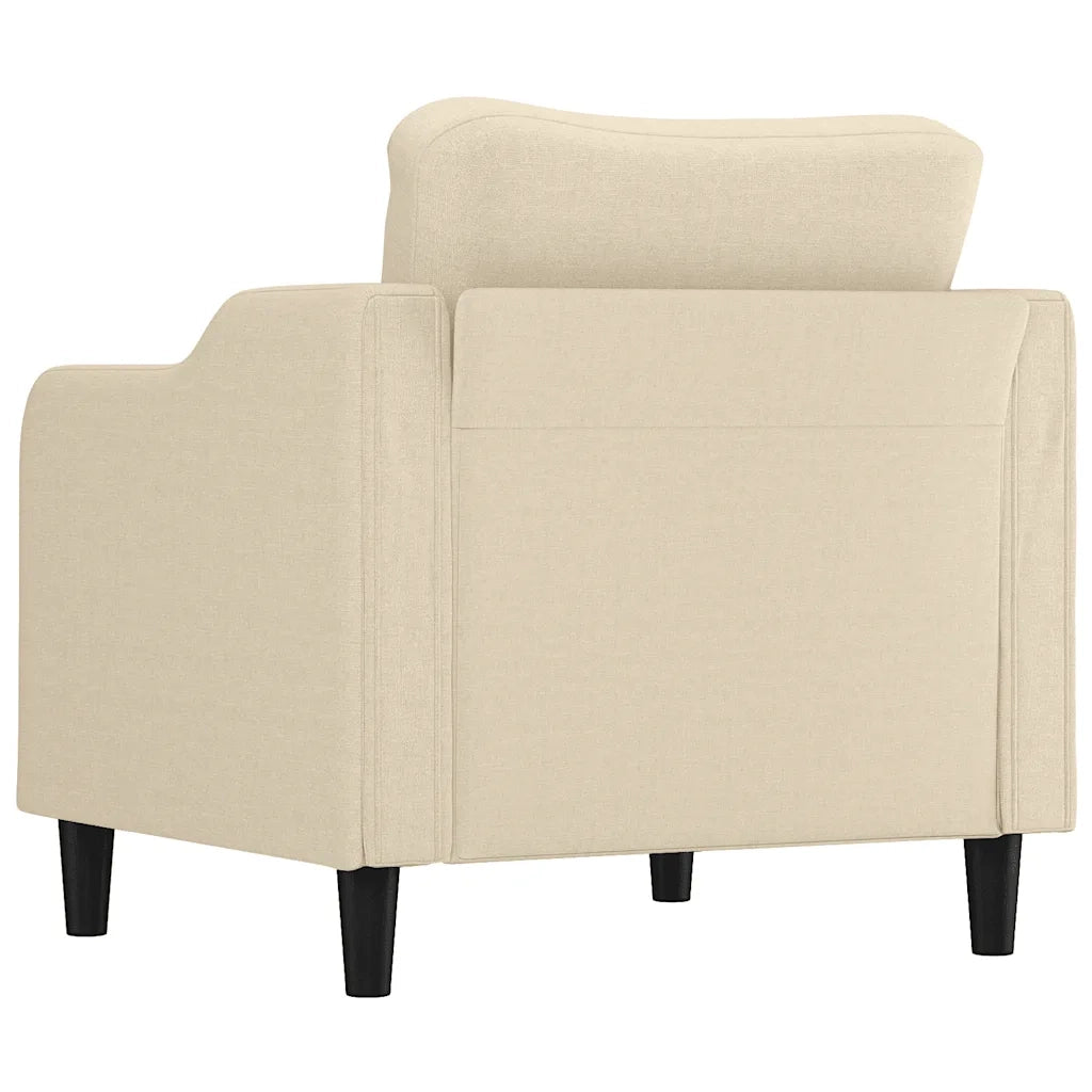 Poltrona | Sedia Relax Crema 60 cm in Tessuto