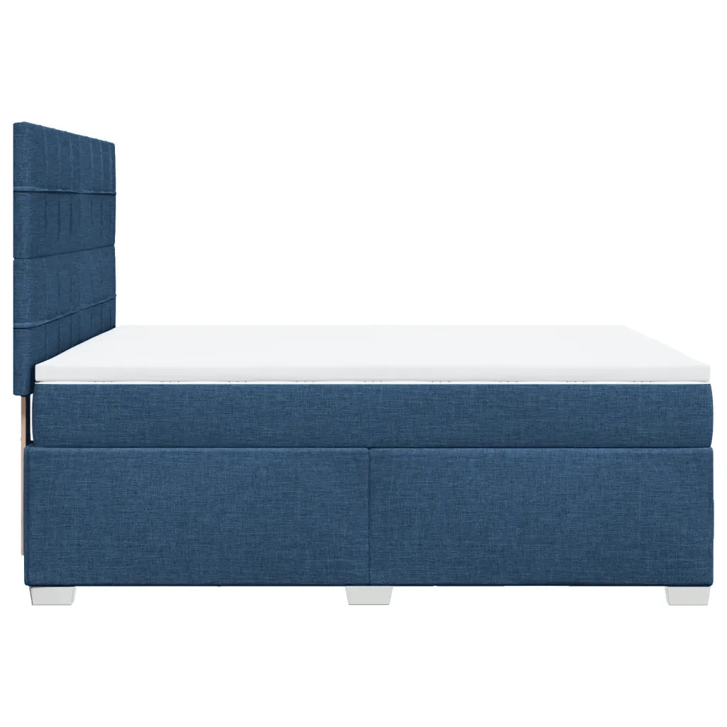 Giroletto a Molle con Materasso Blu 140x200 cm in Tessuto 3290517