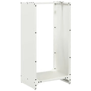 Rastrelliera per Legna da Ardere Bianca 40x30x80 cm CFW5006257