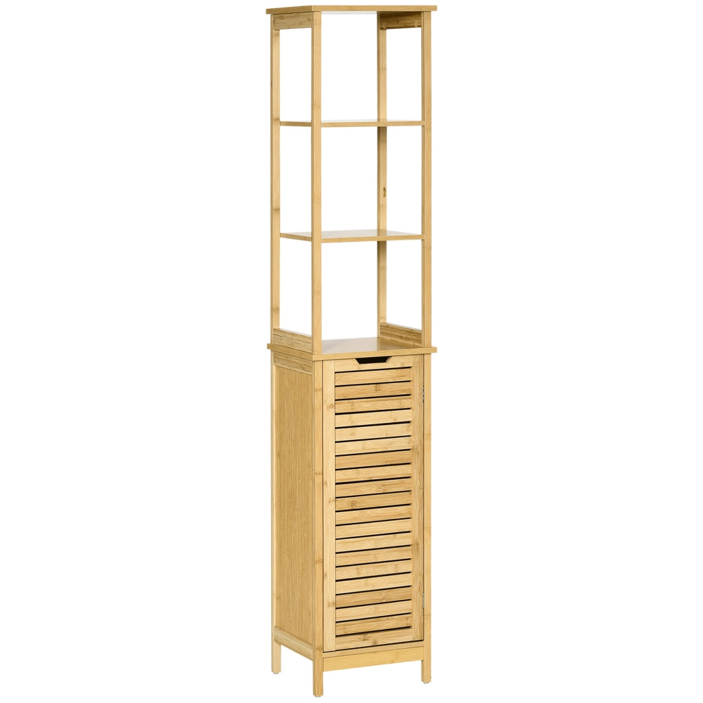 Mobile colonna bagno con 3 ripiani e ante ¨C Minimal ¨C bamb¨´