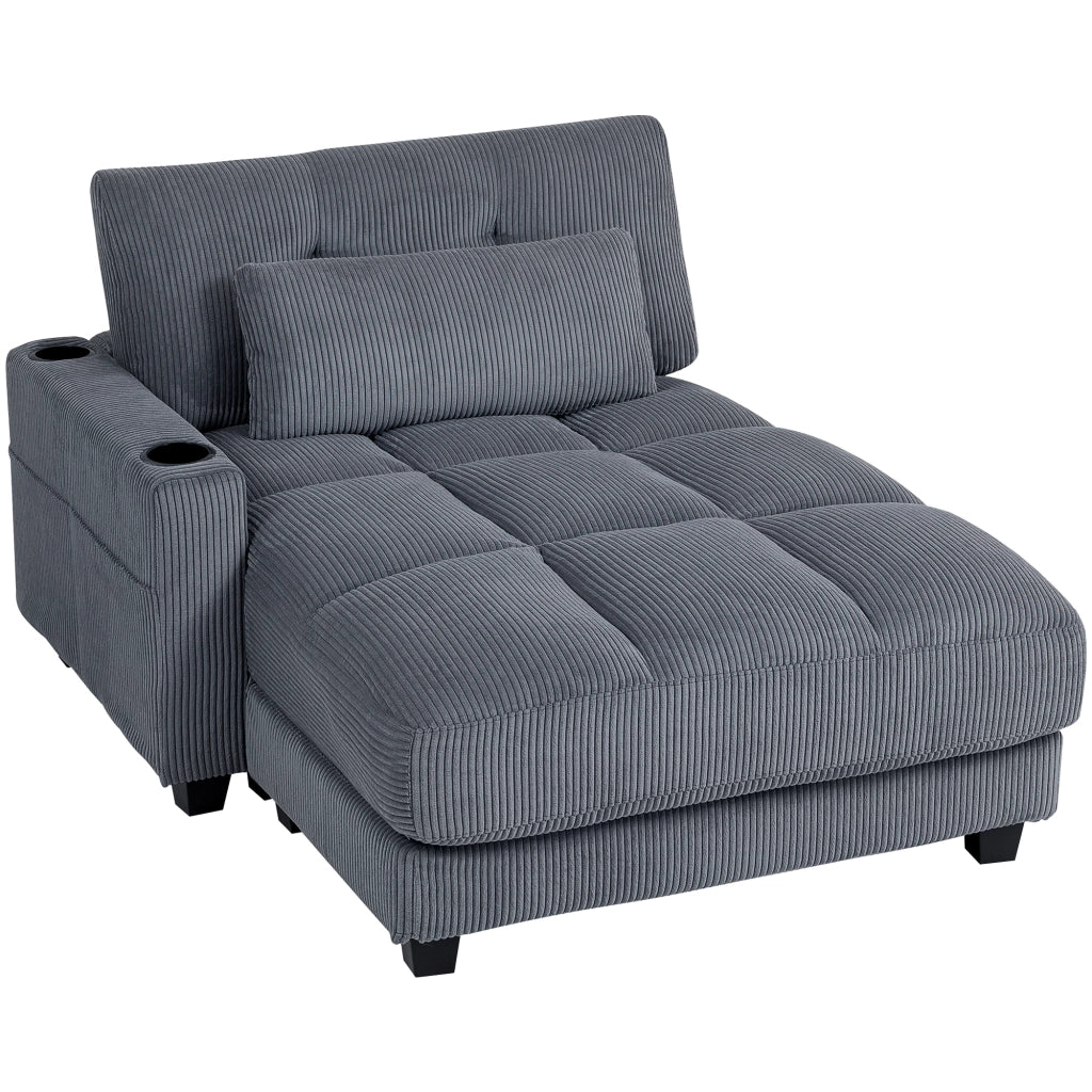 Divano letto con cuscini ¨C Minimal ¨C grigio
