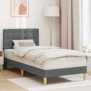 Struttura del letto-Giroletto Grigio Scuro 90 x 200 cm Tessuto 459783