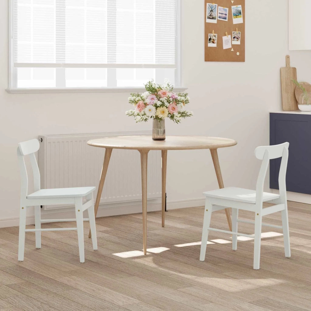Sedia da pranzo 2 pcs Bianco 43 x 44,5 x 77 cm 42020489