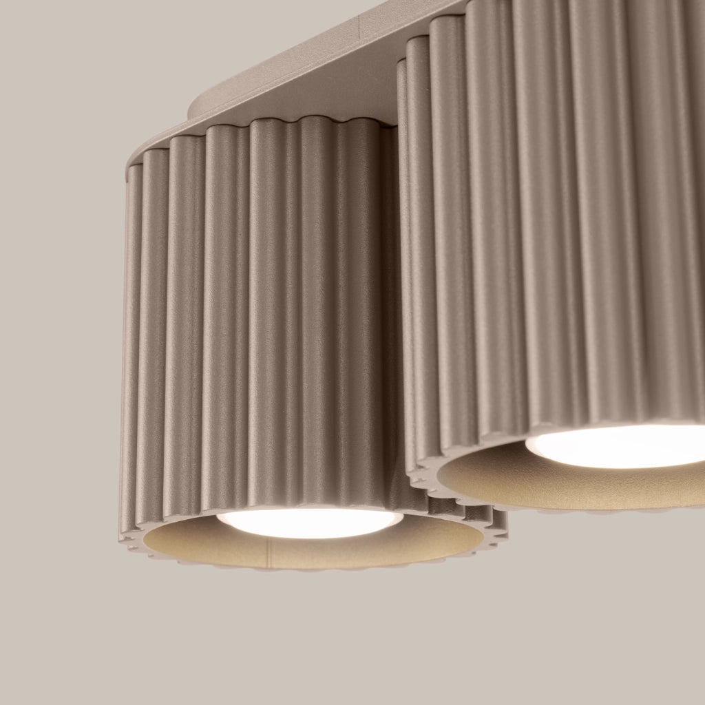 Lampada da soffitto AURA 2 taupe GU10
