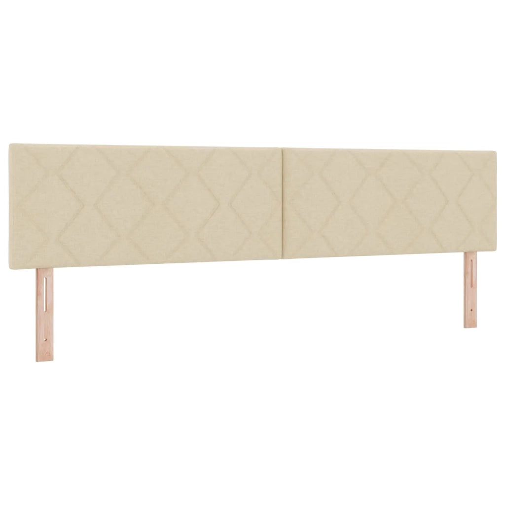 Testiera | Testata LED Crema 200 cm Tessuto