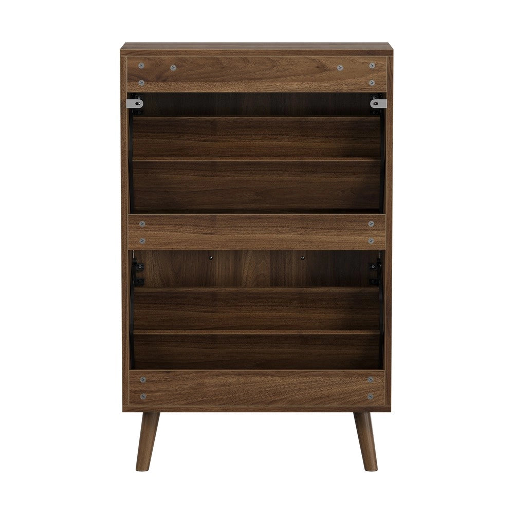 Scarpiera Verticale ¨C MINIMAL ¨C Noce, 60 cm, Ingresso e Corridoio