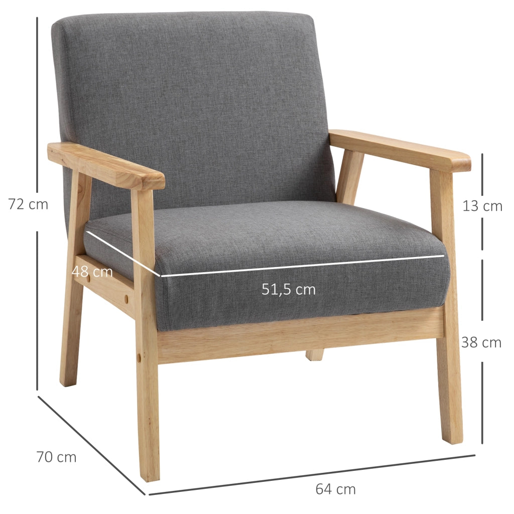Poltrona massaggiante in legno ¨C zephmum ¨C grigio 64x70x72