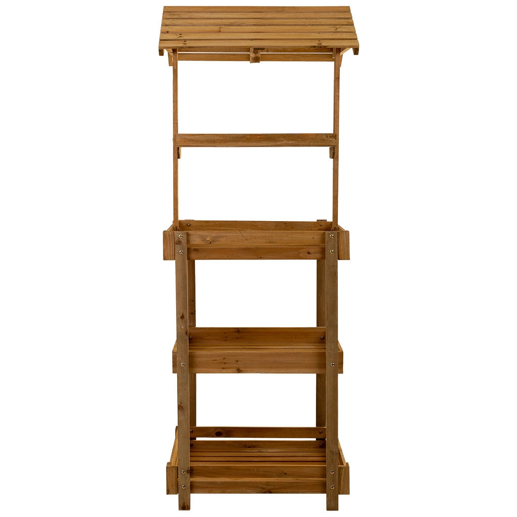Scaffale espositivo in legno a 4 ripiani