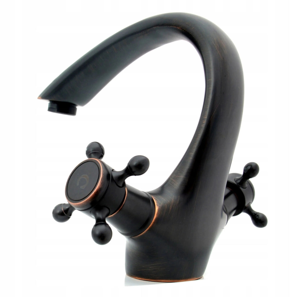 Rubinetto Da Lavabo Rea Retro Old Black