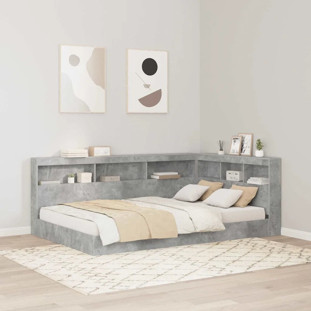 Testata contenitore Grigio cemento 120 cm Legno multistrato 3335480