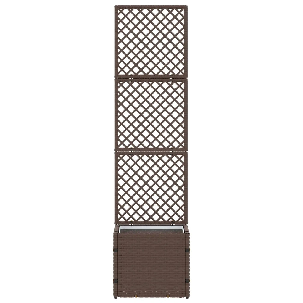 Fioriera a traliccio da giardino Marrone 35 x 30 x 135 cm 366618