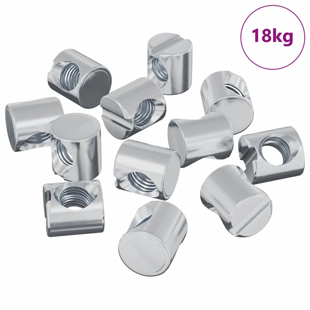 Dadi a tamburo 4500 pcs Argento M6 x 12 mm Metallo
