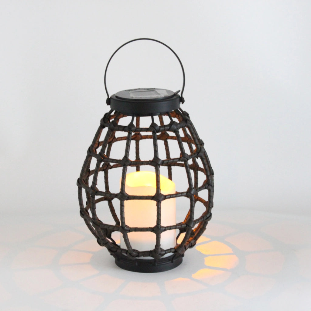 Lanterna solare LED KOGE metallo bronzo IP44 Polux