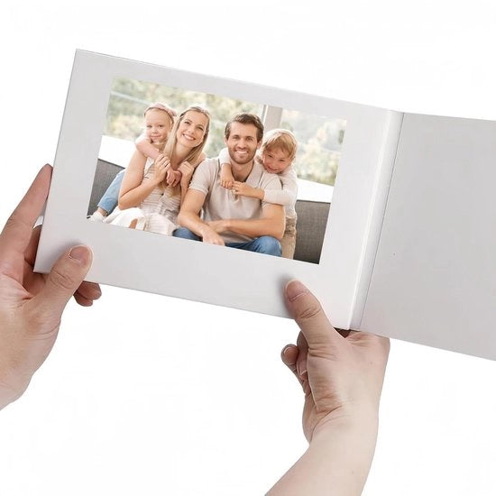Brochure digitale con schermo LCD - Libro video orizzontale - Brochure video ricaricabile per anniversario - Natale - Matrimonio - 43 pollici batteria lithium-ion 500 mAh.