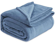 Fleece morbido per divano e letto, 220 x 240 cm, Blu