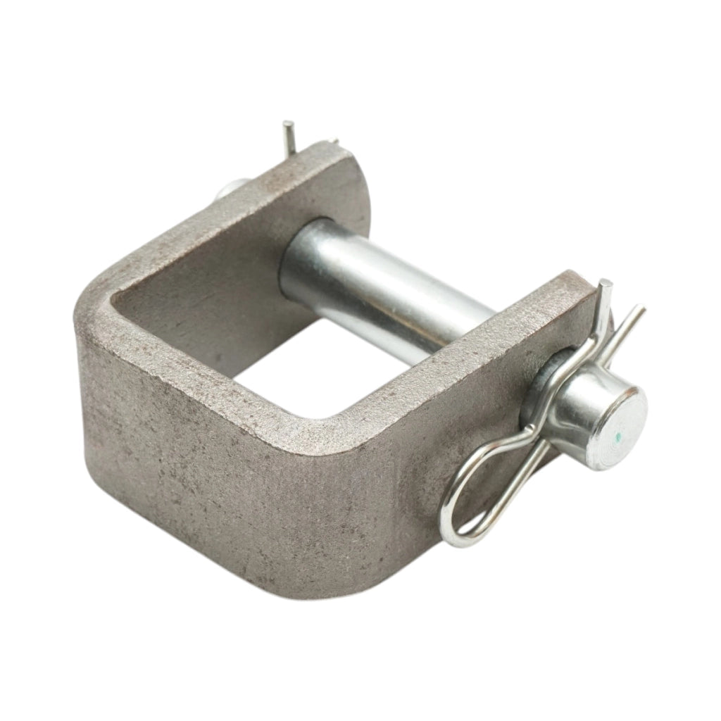 Supporto di traino con bullone da 19 mm e fermo di sicurezza da 55x60 mm