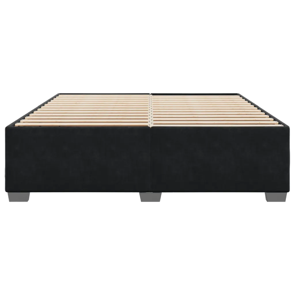 Giroletto senza Materasso Nero 180x200 cm in Velluto 3284651
