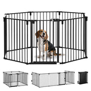 Cancello Sicurezza Cani Pieghevole ¨C Minimal ¨C Nero