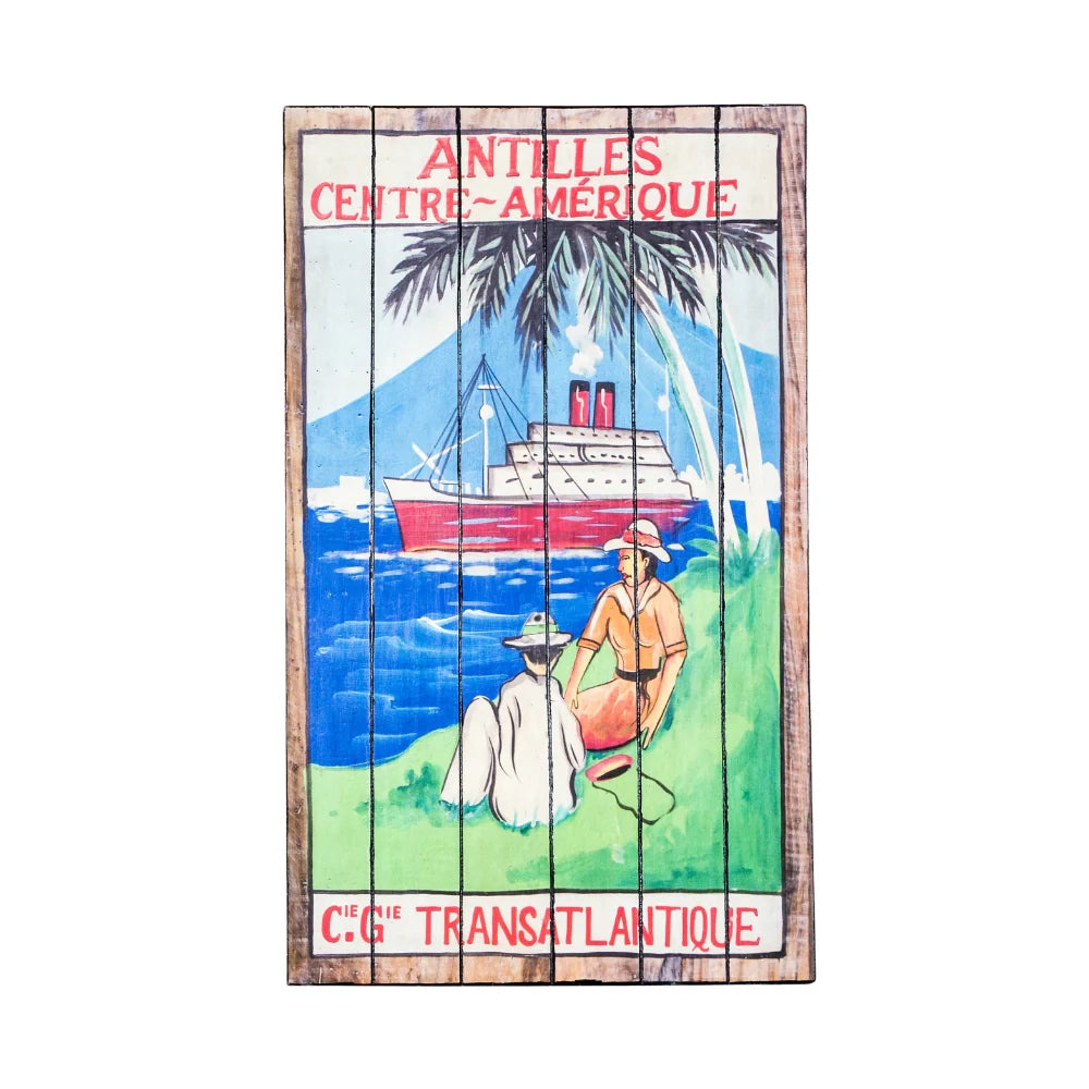 Stampa su legno da parete ship 60x100 cm design moderno | Duzzle