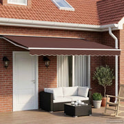 Tenda retrattile manuale Marrone 4,5 × 3,5 m 3420312