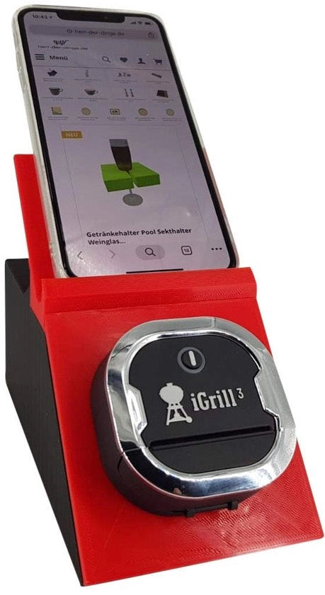 Sostegno per eXODA-igrill 3 termometro Bluetooth con supporto per smartphone e tablet